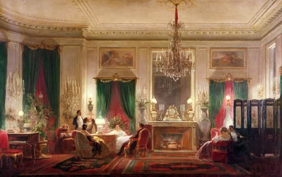 Salon of Princess Mathilde Bonaparte (1820-1904), Rue de Courcelles, Paris, 1859